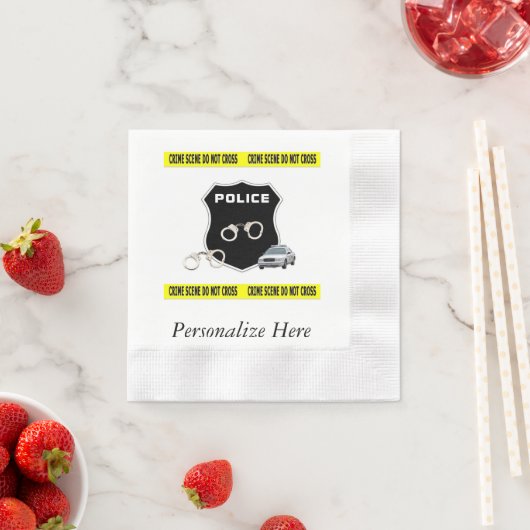 Kriminalpolizei Scene Serviette (Beispiel)