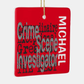 Kriminalszene Ermittler Außerordentlicher CUSTOM Keramikornament (Rechts)