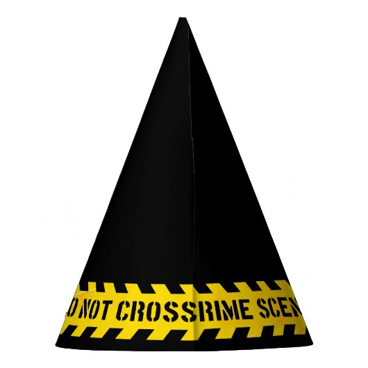 Kriminalszene Kreuzen Sie nicht mit den gelben Bän Partyhütchen (Rückseite)