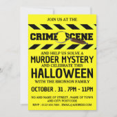 Kriminalszene, Mord-Mystery-Halloween-Party Einladung (Vorderseite)