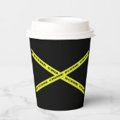 Kriminalszene Mystery Birthday Pappbecher (Rückseite)