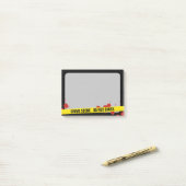 Kriminalszene Post-it Klebezettel (Auf Schreibtisch)