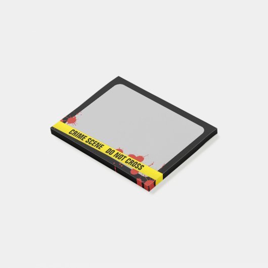 Kriminalszene Post-it Klebezettel (angewinkelt)