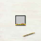 Kriminalszene Post-it Klebezettel (Auf Schreibtisch)