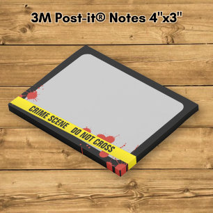 Kriminalszene Post-it Klebezettel
