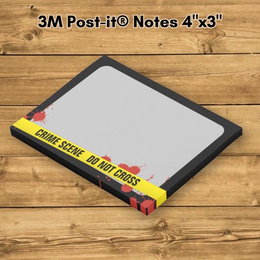 Kriminalszene Post-it Klebezettel