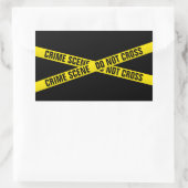 Kriminalszene Rechteckiger Aufkleber (Tasche)