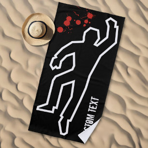Kriminalszene Strandtuch