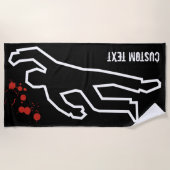 Kriminalszene Strandtuch (Vorderseite)