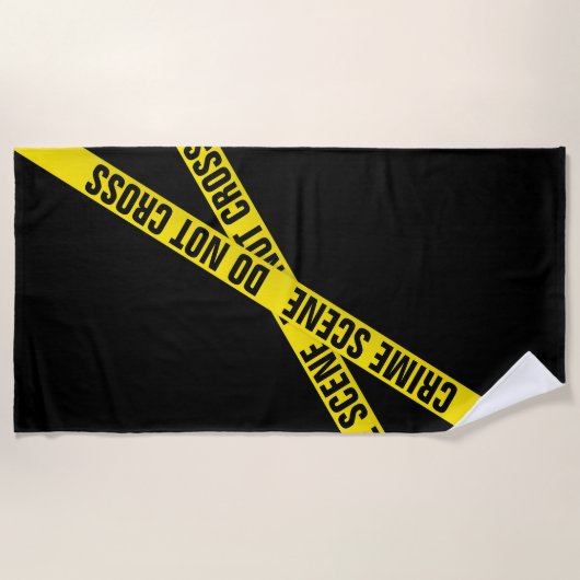 Kriminalszene Strandtuch (Vorderseite)