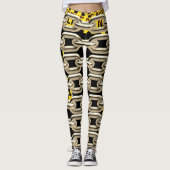 Kriminalszene, Warnung lustiges Design. Leggings (Vorderseite)