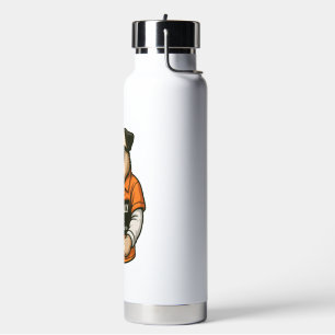 Kriminell cooler Pug � Lustiges Polizeifoto-Hunde- Trinkflasche