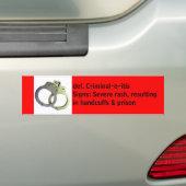 Kriminell-O-itis Autoaufkleber (Auf Auto)