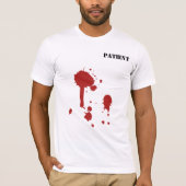 Kriminell verrückter Patient blutig T-Shirt (Vorderseite)