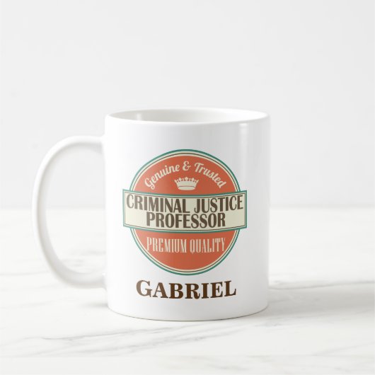 Kriminelle Gerechtigkeits-Professor Mug Gift Kaffeetasse (Links)