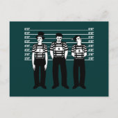 Kriminelle Mimes Postkarte (Vorderseite)