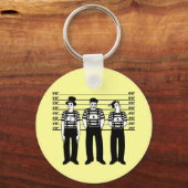 Kriminelle Mimes Schlüsselanhänger (Vorderseite)