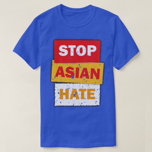 Kriminelle Unterstützung asiatischer Gemeinschafte T-Shirt (Design vorne)