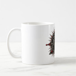 Krimino Roter Obsidian-Auge-Kaffeebecher Kaffeetasse
