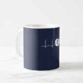 Kriminologe-Herzschlag Kaffeetasse (Vorderseite Links)
