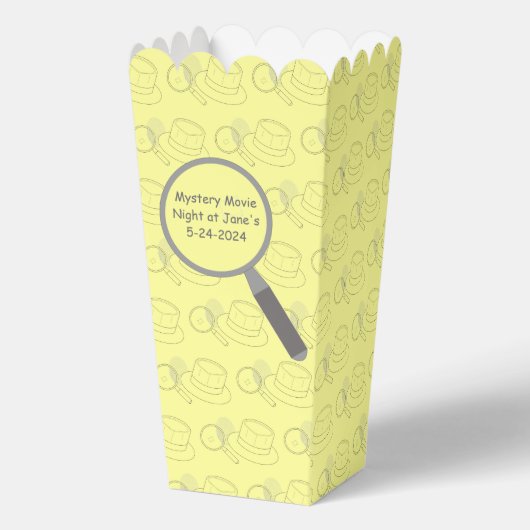 Krimis Solving Evidence Board Popcorn Geschenkschachtel (Vorderseite)