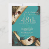 Krimiuntersuchungs-Blau whodunnit Einladung (Vorderseite)