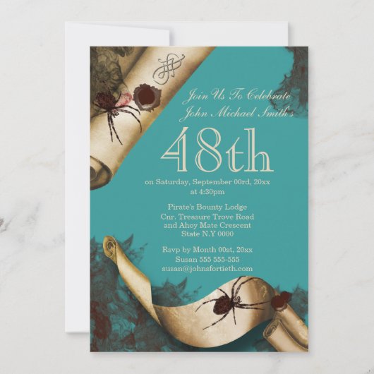 Krimiuntersuchungs-Blau whodunnit Einladung (Vorderseite)