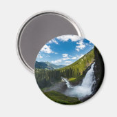 Krimmer Wasserfall, Österreich Magnet (Vorderseite/Rückseite)