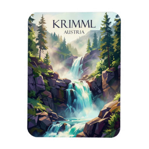 Krimml Wasserfälle Österreich Magnet