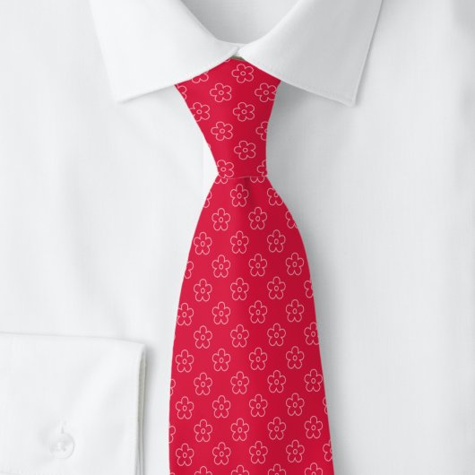 Krimproter Blumenkratzer Krawatte