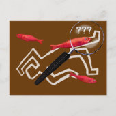 Krimschreiber - rote Heringe Postkarte (Vorderseite)