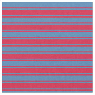 Krimson and Blue Lines Pattern Stoff