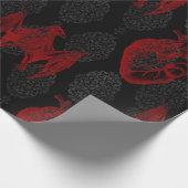 Krimson & Black Hearts und Fledermäuse Geschenkpapier (Ecke)