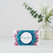 Krimson in Ozeanblau Visitenkarte (Stehend Vorderseite)