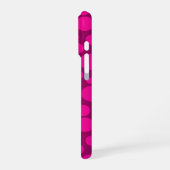 Krimson Pink Polka dot iPhone Hülle (Linke Seite)