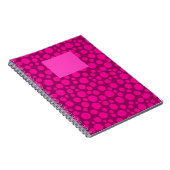 Krimson Pink Polka dot Notizblock (Rechte Seite)