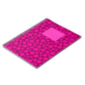 Krimson Pink Polka dot Notizblock (Linke Seite)