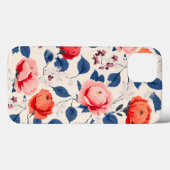 Krimson und Coral-Blume Case-Mate iPhone Hülle (Rückseite (Horizontal))