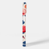 Krimson und Coral-Blume Case-Mate iPhone Hülle (Rückseite / Rechts)