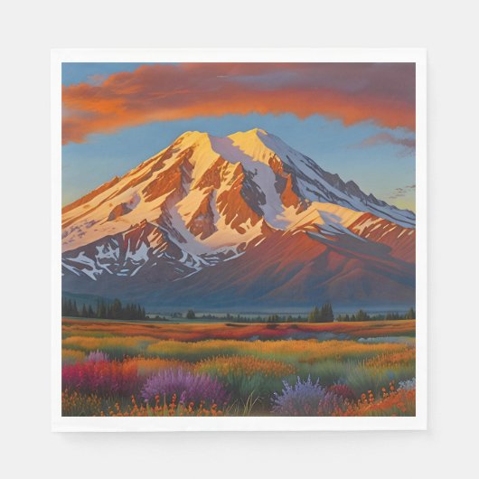 Krimson Wolken über dem Tal Serviette (Vorderseite)