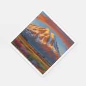 Krimson Wolken über dem Tal Serviette (Ecke)