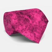 Krimsonfarbenes Marmormuster Krawatte (Gerollt)