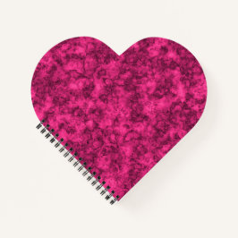 Krimsonfarbenes Marmormuster Notizblock