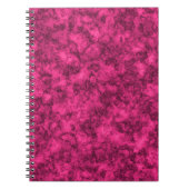 Krimsonfarbenes Marmormuster Notizblock (Vorderseite)