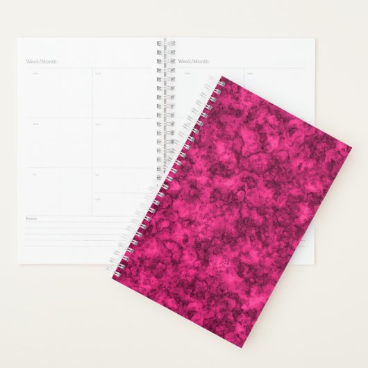 Krimsonfarbenes Marmormuster Planer (Anzeige)