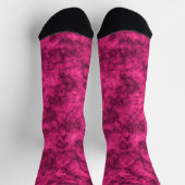 Krimsonfarbenes Marmormuster Socken (Oben)