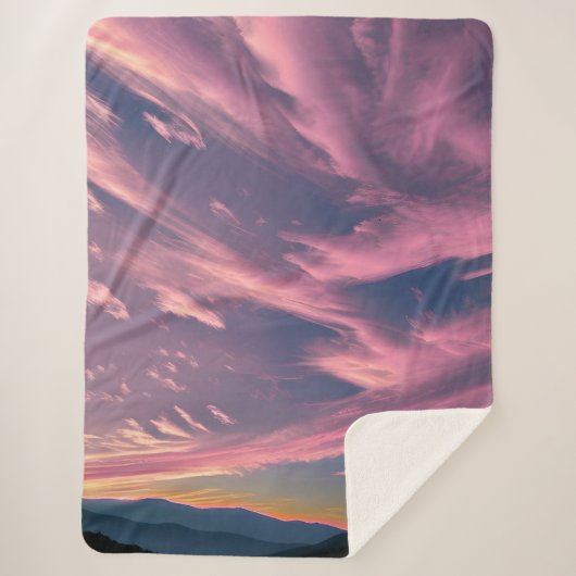 Krimsongetrübte Wolken Sherpadecke (Vorderseite)