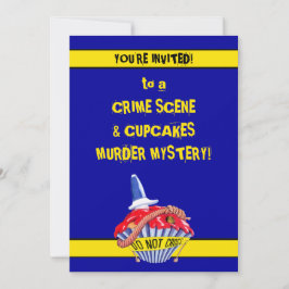 Krimszene Cupcake Blue Murder Mystery Invasion Einladung