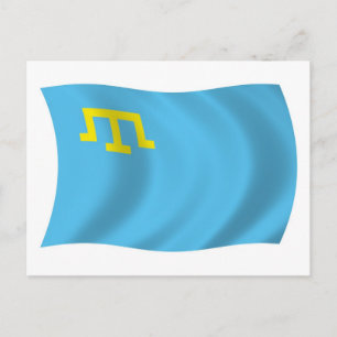 Krimtataren-Flagge Postkarte