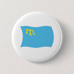 Krimtatarische Flagge Button